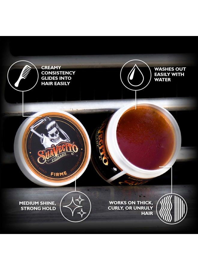 SUAVECITO Pomade Firme (Strong) Hold 4 oz (Pack of 3) - Image 2